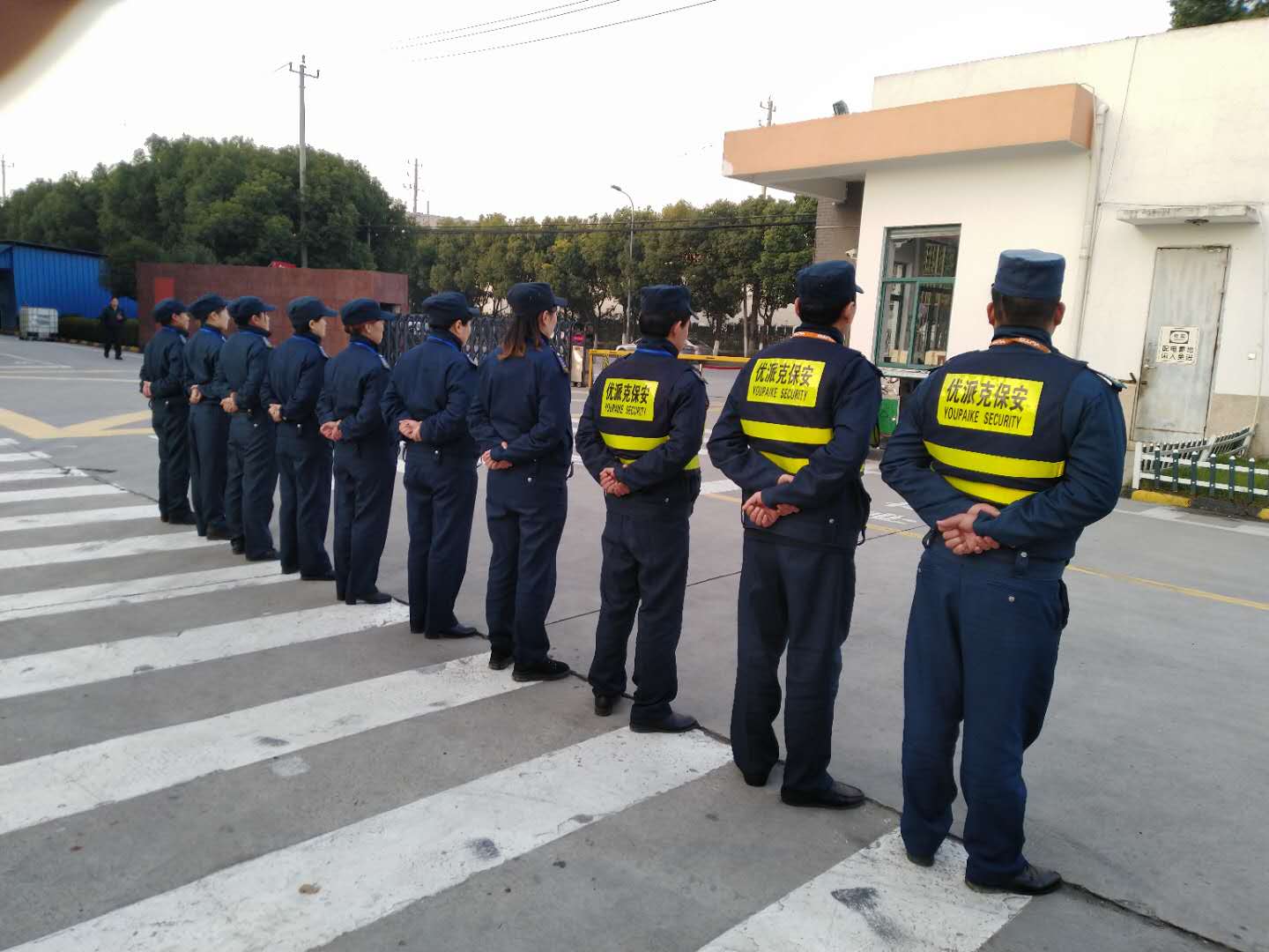 保安,保密训练,正在进行
